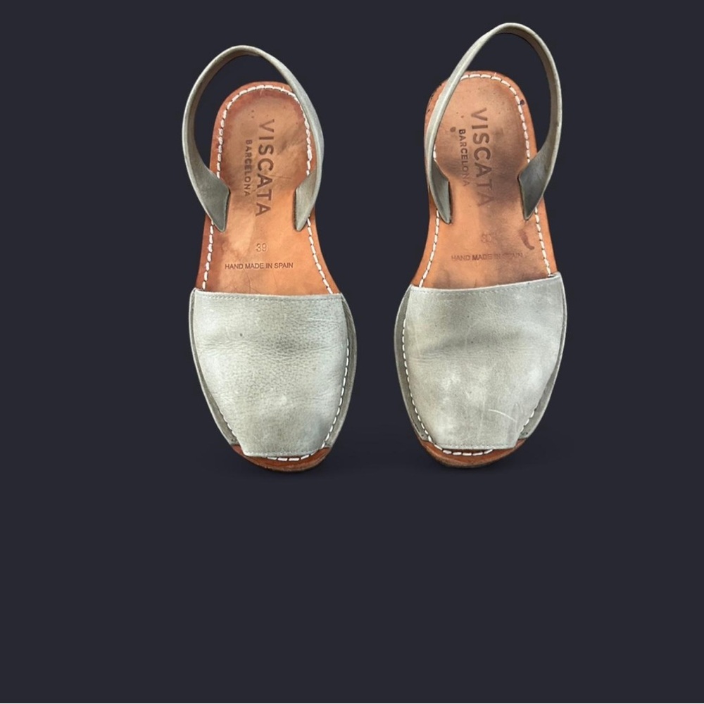 Viscata Women's Gray Espadrille Sandals